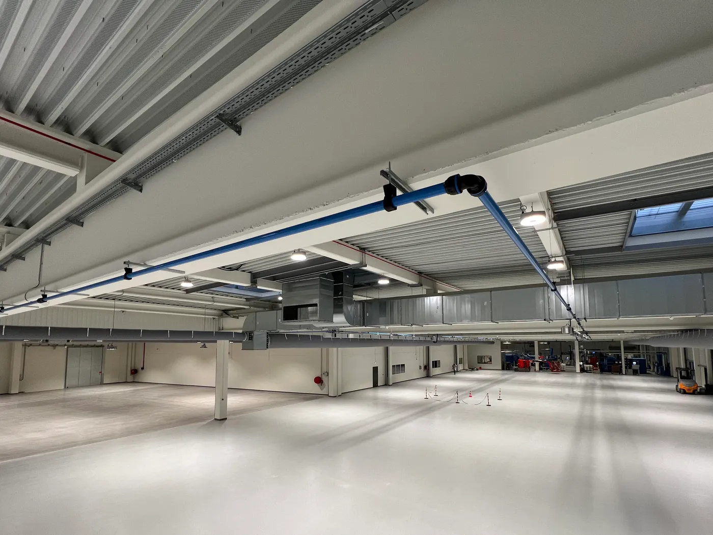 Réseau d'air comprimé extension d'usine